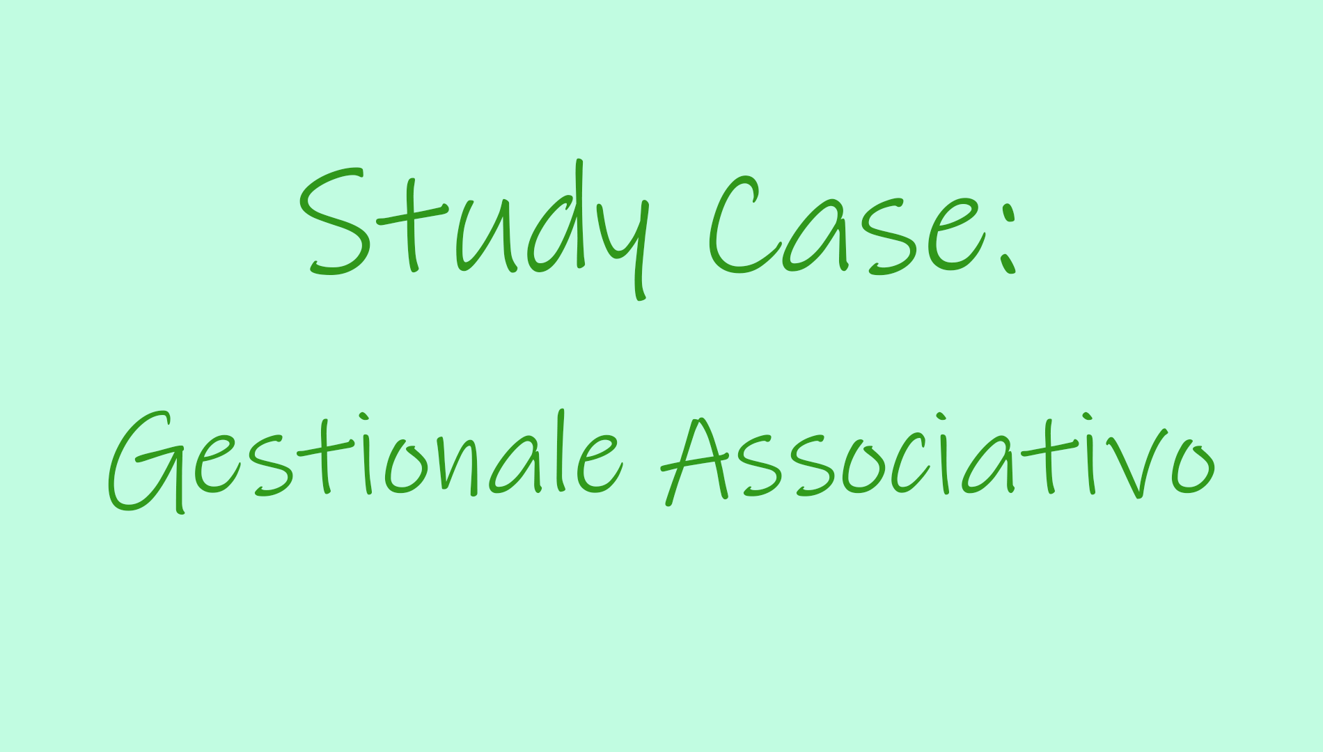 Logo della pagina riferita allo study case