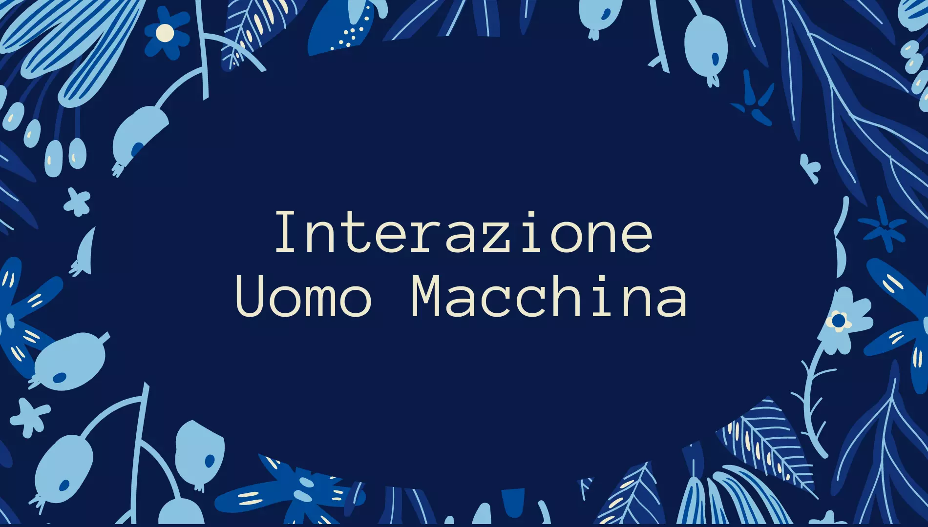 Logo della pagina riferita alla materia interazione uomo macchina