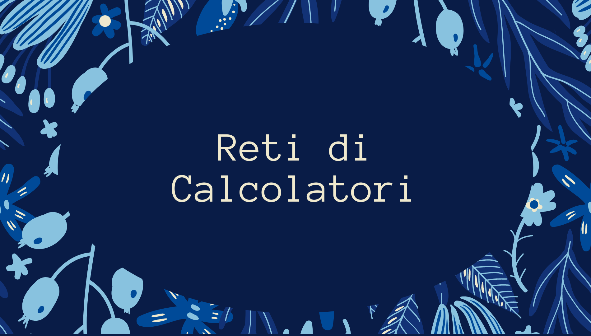 Logo della pagina riferita alla materia reti di calcolatori